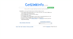 Desktop Screenshot of getlinkinfo.com